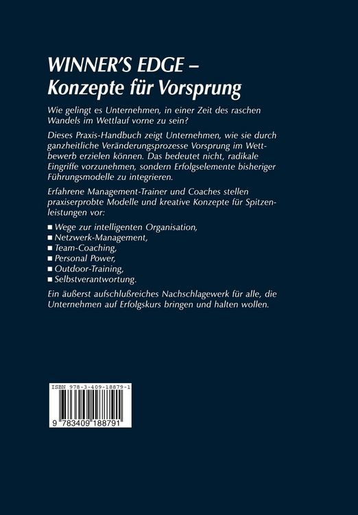 Produktbild: Winner&rsquo;s Edge &mdash; Konzepte f&uuml;r Vorsprung