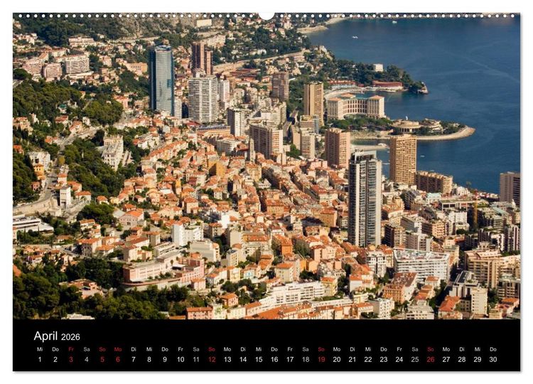 Produktbild: Faszination Monaco (Wandkalender 2026 DIN A2 quer), CALVENDO Monatskalender