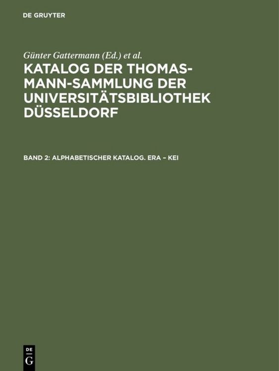 Produktbild: Alphabetischer Katalog. Era &ndash; Kei