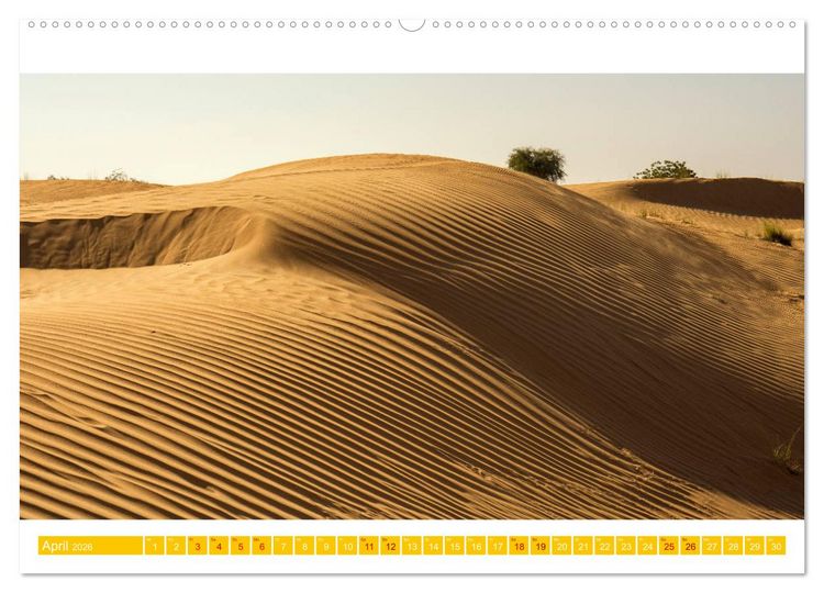 Produktbild: Die W&uuml;ste von Dubai (hochwertiger Premium Wandkalender 2026 DIN A2 quer), Kunstdruck in Hochglanz