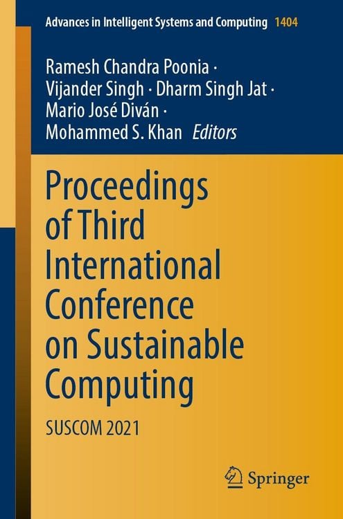 Produktbild: Proceedings of Third International Conference on Sustainable Computing