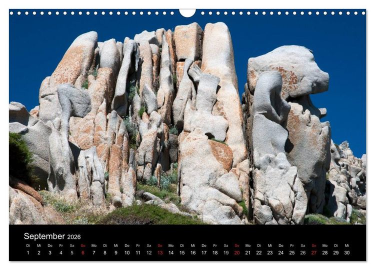 Produktbild: Sardinien Costa Smeralda und der Norden (Wandkalender 2026 DIN A3 quer), CALVENDO Monatskalender