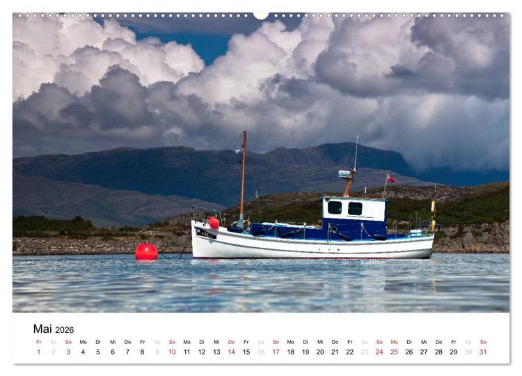 Produktbild: Schottland 2026 - Wildes Land im Norden (hochwertiger Premium Wandkalender 2026 DIN A2 quer), Kunstdruck in Hochglanz