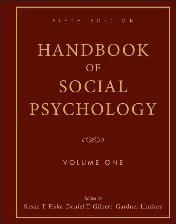 Produktbild: Handbook of Social Psychology, Volume 1