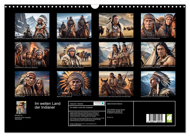 Produktbild: Im weiten Land der Indianer (Wandkalender 2026 DIN A3 quer), CALVENDO Monatskalender