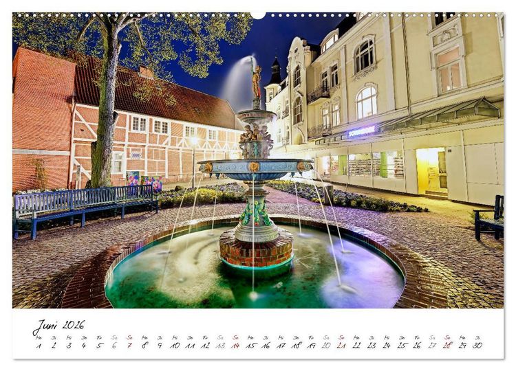 Produktbild: Unser buntes Bergedorf (Wandkalender 2026 DIN A2 quer), CALVENDO Monatskalender