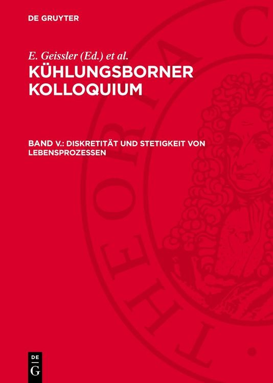 Produktbild: Diskretit&auml;t und Stetigkeit von Lebensprozessen