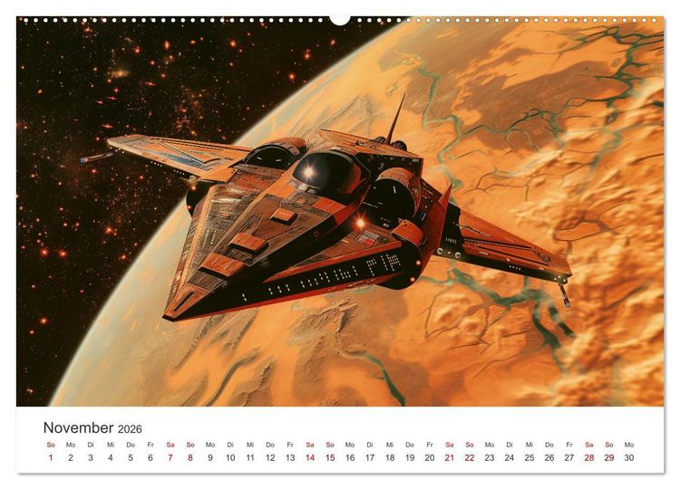Produktbild: Sternenreisen - Ein kosmischer Kalender (Wandkalender 2026 DIN A2 quer), CALVENDO Monatskalender