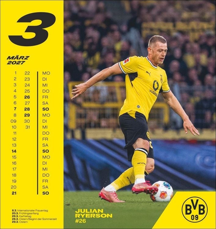 Produktbild: BVB Postkartenkalender 2027
