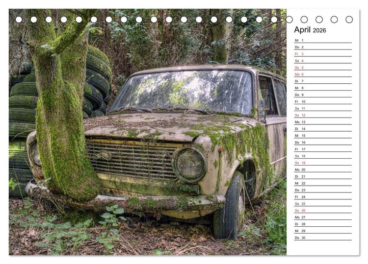 Produktbild: Rostlauben - vergessene Klassiker (Tischkalender 2026 DIN A5 quer), CALVENDO Monatskalender