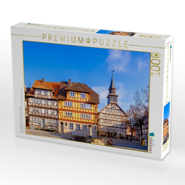 Produktbild: CALVENDO Puzzle Allendorf, Marktplatz mit historischem Rathaus | 1000 Teile Lege-Gr&ouml;&szlig;e 64x48cm Foto-Puzzle f&uuml;r gl&uuml;ckliche Stunden