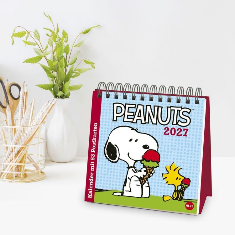 Produktbild: Peanuts Premium-Postkartenkalender 2027