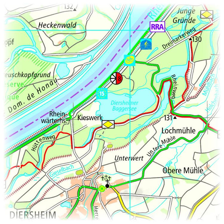 Produktbild: Rheinau - Ortenau - Stra&szlig;burg - Offenburg 1:50 000