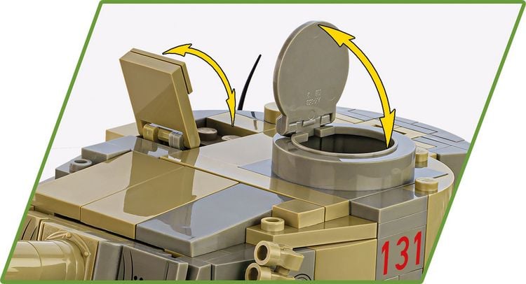 Produktbild: COBI Historical Collection 2588 - Panzer VI Tiger no131, WWII, Bausatz 1:28, 1275 Klemmbausteine