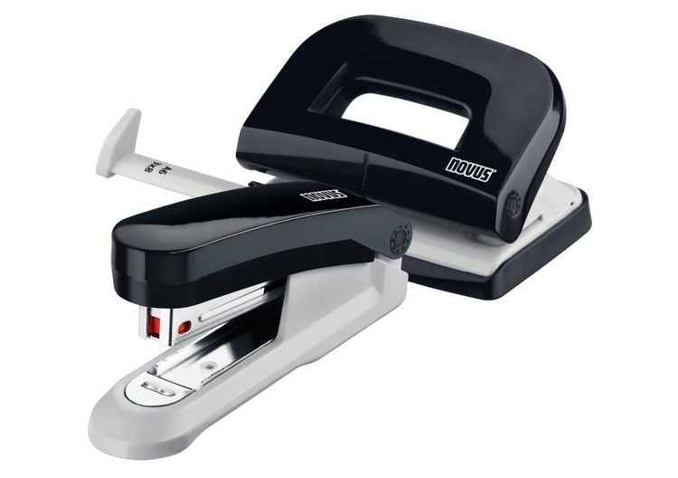 Produktbild: Novus Twinset Heftger&auml;t E 15 + Locher E 210 schwarz