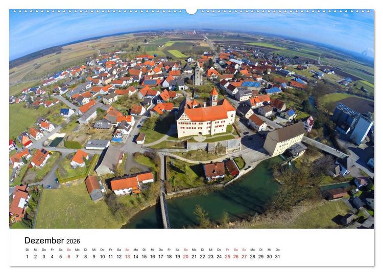 Produktbild: Deutschlands Burgen - Der S&uuml;den von oben (hochwertiger Premium Wandkalender 2026 DIN A2 quer), Kunstdruck in Hochglanz