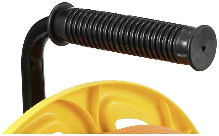 Produktbild: Renkforce RJ45 Netzwerk Kabeltrommel CAT 7a S/FTP 90.00m Orange Rund