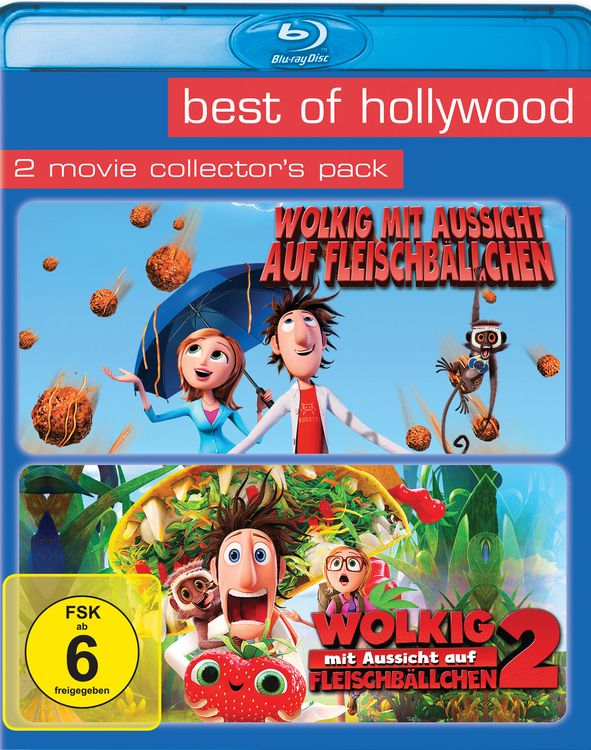 Produktbild: Wolkig mit Aussicht auf Fleischb&auml;llchen/Wolkig mit Aussicht auf Fleischb&auml;llchen2 - Best of Hollywood/2 Movie Collector's Pack [2 BRs]