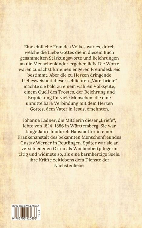 Produktbild: Vaterbriefe - Worte de Ewigen Liebe