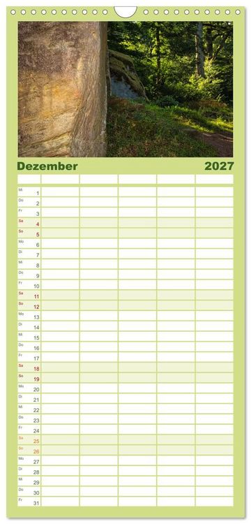 Produktbild: Familienplaner 2027 - Felsenburg Rotenhan mit 5 Spalten (Wandkalender, 21 x 45 cm) CALVENDO