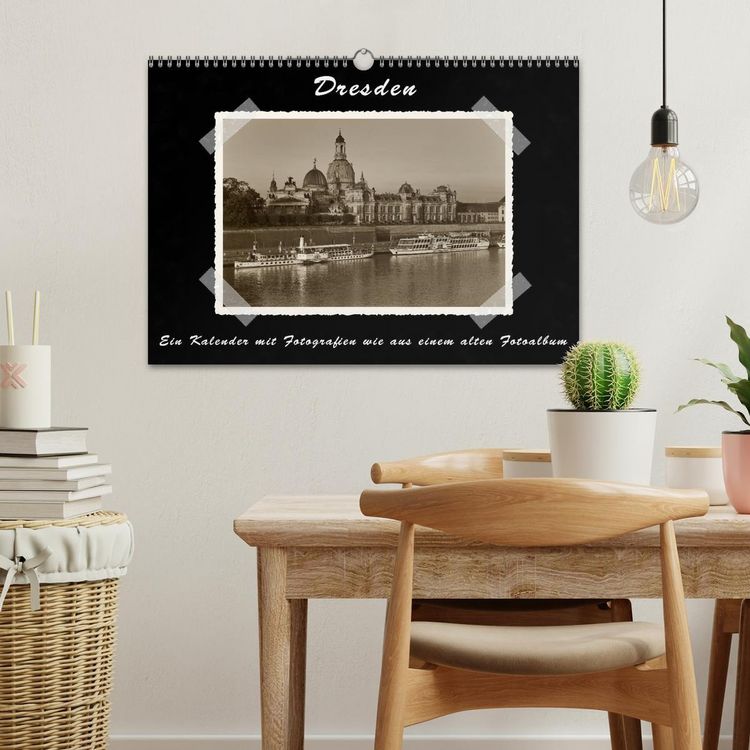 Produktbild: Dresden - Ein Kalender mit Fotografien wie aus einem alten Fotoalbum (Wandkalender 2026 DIN A3 quer), CALVENDO Monatskalender