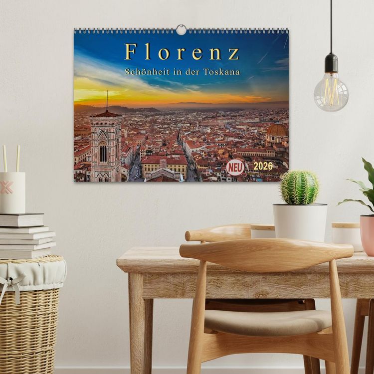 Produktbild: Florenz - Sch&ouml;nheit in der Toskana (Wandkalender 2026 DIN A3 quer), CALVENDO Monatskalender