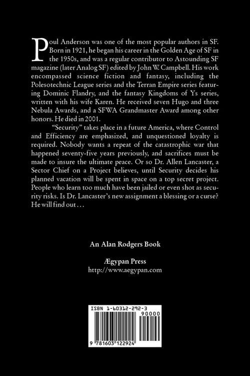 Produktbild: Security by Poul Anderson, Science Fiction, Adventure