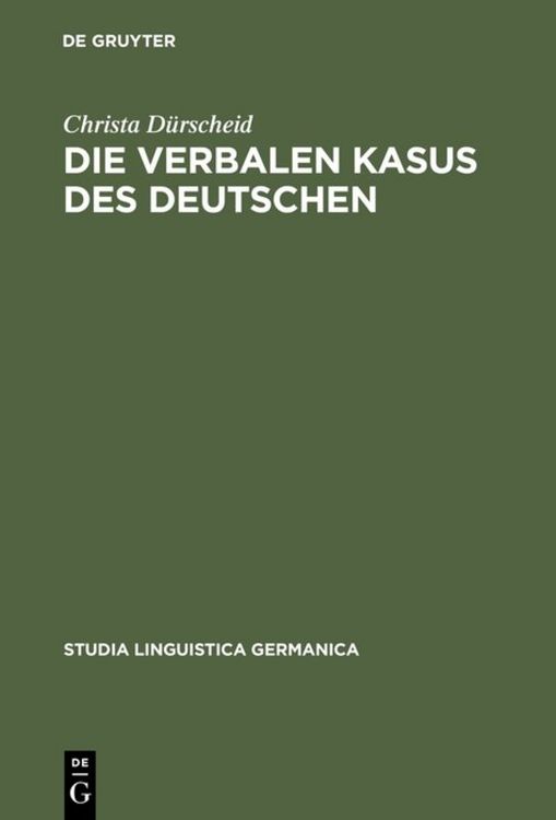 Produktbild: Die verbalen Kasus des Deutschen