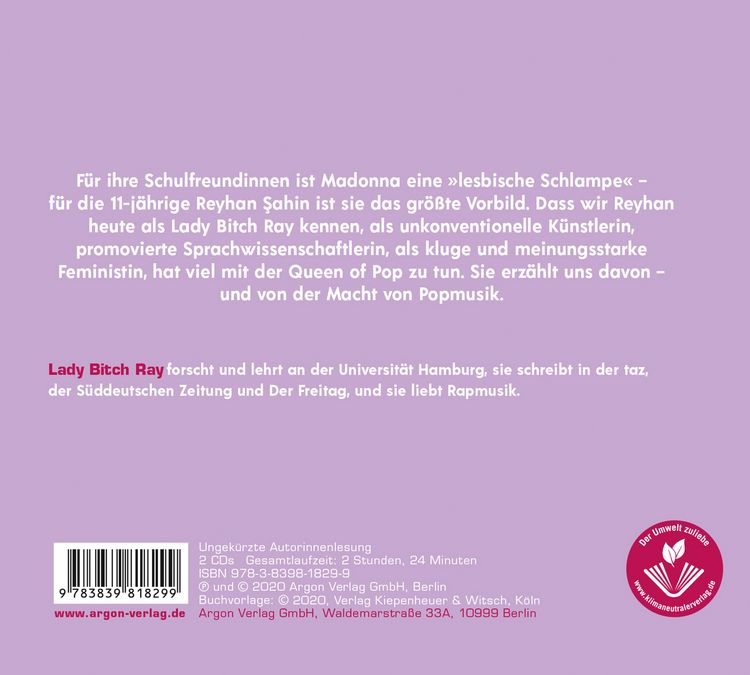 Produktbild: Lady Bitch Ray &uuml;ber Madonna