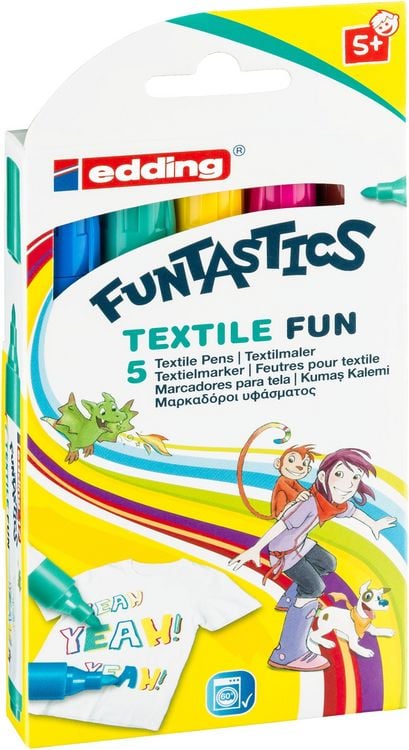 Produktbild: Edding 17 Funtastics Textilmaler sortiert 5St Set