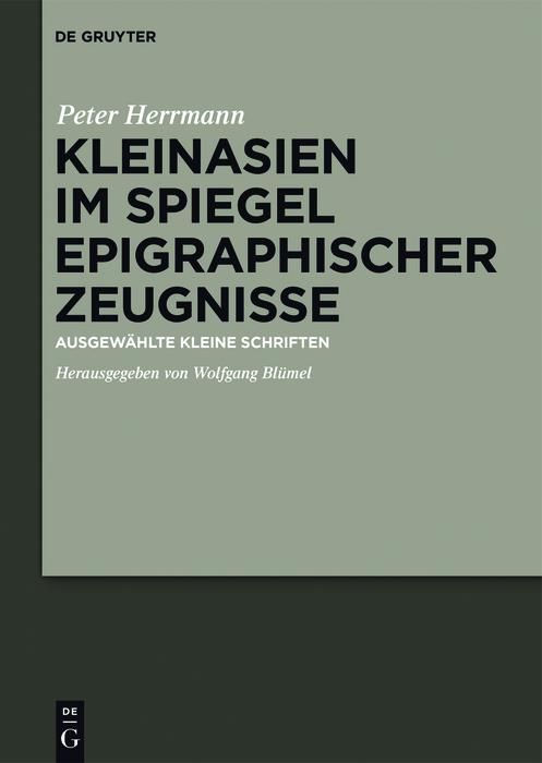 Produktbild: Kleinasien im Spiegel epigraphischer Zeugnisse