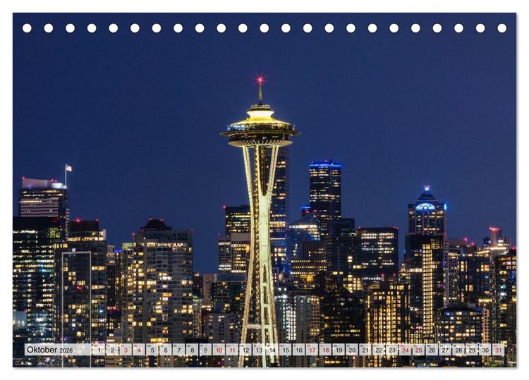Produktbild: St&auml;dte der USA - Metropolen und Momente (Tischkalender 2026 DIN A5 quer), CALVENDO Monatskalender
