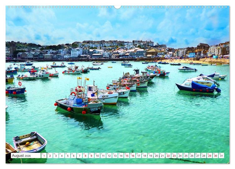 Produktbild: S&uuml;dengland - On the road in Devon und Cornwall (Wandkalender 2026 DIN A2 quer), CALVENDO Monatskalender