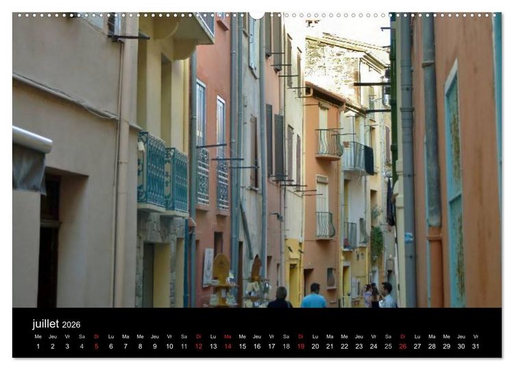 Produktbild: Un jour COLLIOURE (Calendrier mural 2026 DIN A2 vertical) calendrier de bureau