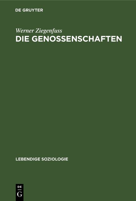 Produktbild: Die Genossenschaften