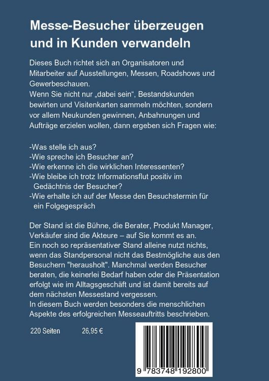 Produktbild: Messe-Besucher &uuml;berzeugen und in Kunden verwandeln