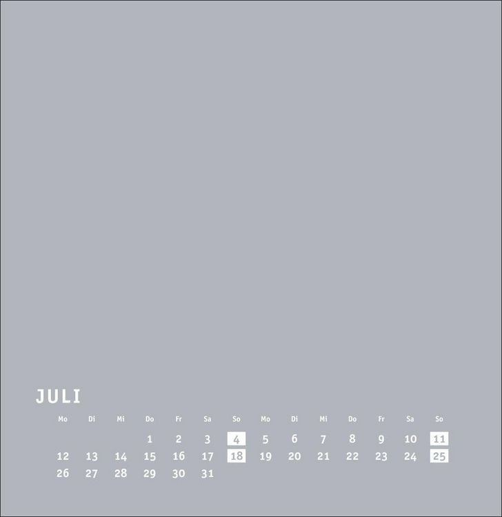 Produktbild: Premium-Bastelkalender silbergrau gro&szlig; 2027