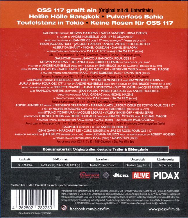 Produktbild: OSS 117 - Collection / Die 5-teilige Original-Filmreihe um den Kult-Agenten [3 BRs]