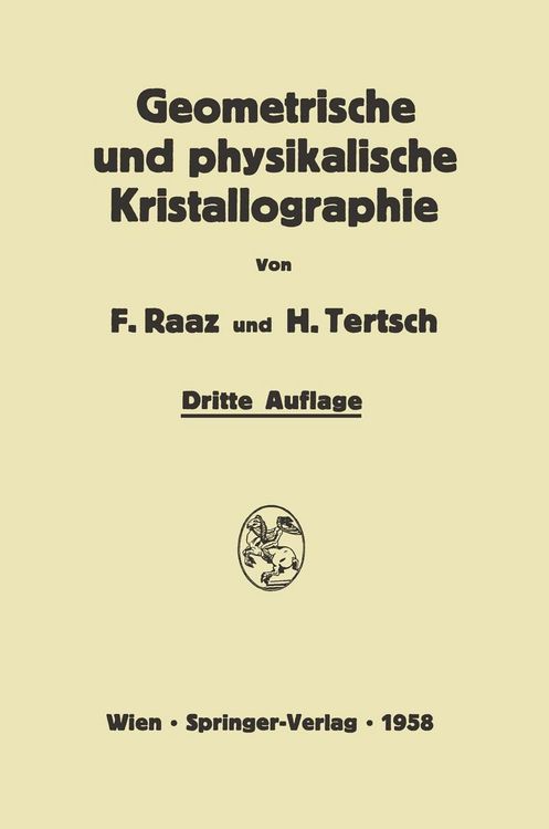 Produktbild: Einf&uuml;hrung in die geometrische und physikalische Kristallographie