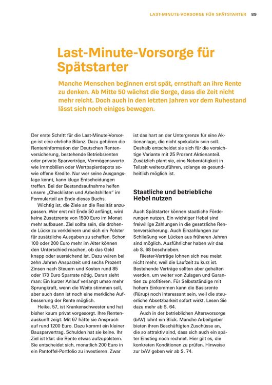 Produktbild: Altersvorsorge: Das Set