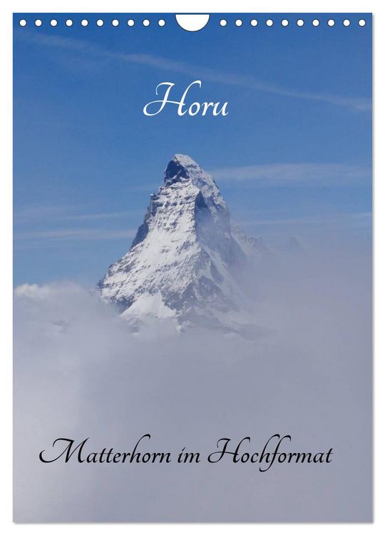 Produktbild: Horu Matterhorn im Hochformat (Wandkalender 2026 DIN A4 hoch), CALVENDO Monatskalender