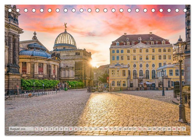 Produktbild: Dresden - zeitlose Sch&ouml;nheit (Tischkalender 2026 DIN A5 quer), CALVENDO Monatskalender