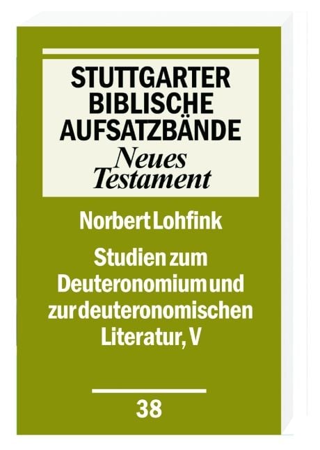 Produktbild: Studien zum Deuteronomium und zur deuteronomistischen Literatur, V