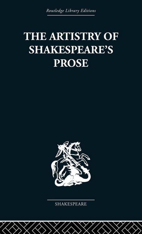Produktbild: The Artistry of Shakespeare's Prose