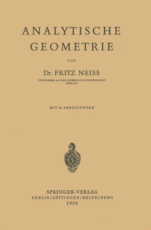 Produktbild: Analytische Geometrie