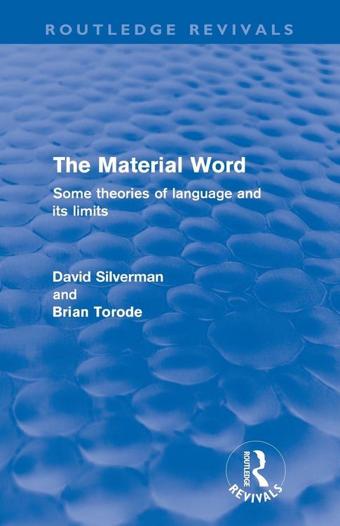Produktbild: The Material Word (Routledge Revivals)
