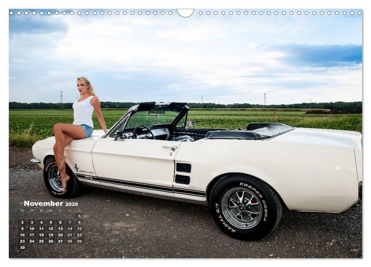 Produktbild: Pin Up Pia & Mustang '67 (Wandkalender 2026 DIN A3 quer), CALVENDO Monatskalender