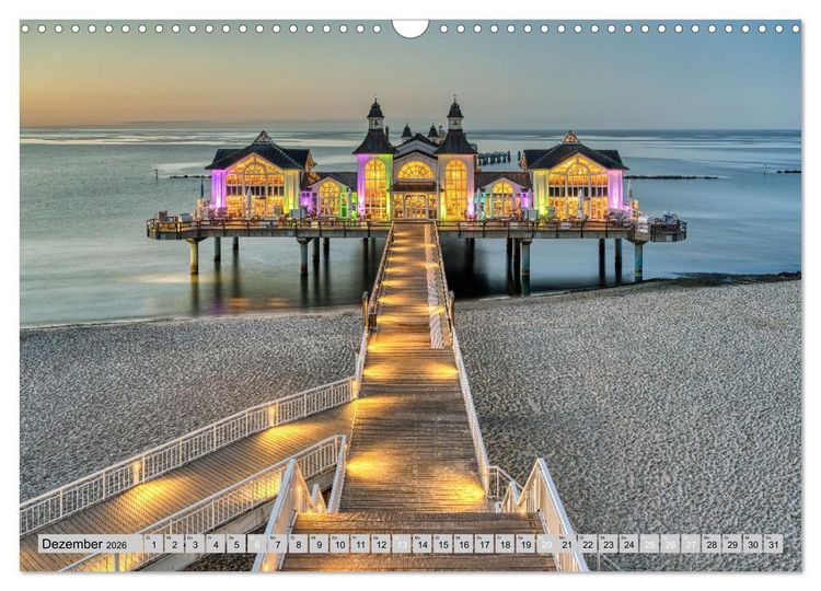 Produktbild: Wundersch&ouml;ne Ostsee R&uuml;gen und Usedom (Wandkalender 2026 DIN A3 quer), CALVENDO Monatskalender