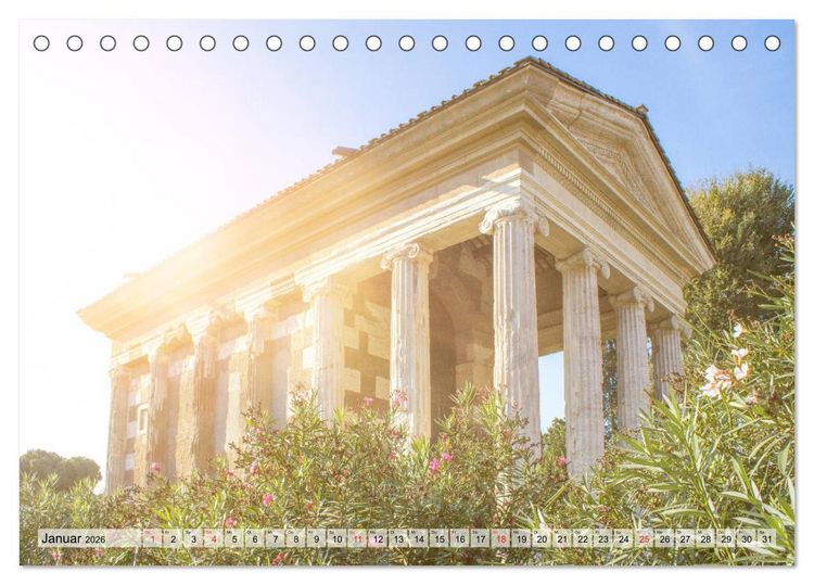 Produktbild: Historisches Rom (Tischkalender 2026 DIN A5 quer), CALVENDO Monatskalender