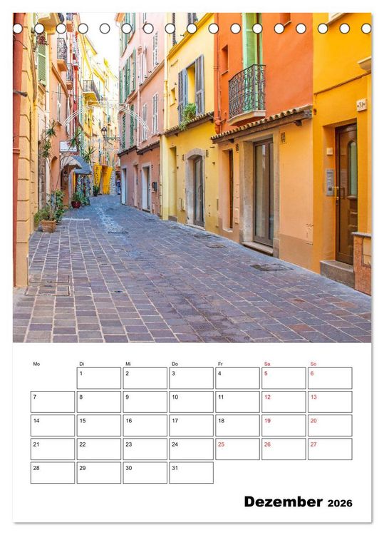 Produktbild: Monaco - F&uuml;rstentum an der C&ocirc;te d'Azur (Tischkalender 2026 DIN A5 hoch), CALVENDO Monatskalender